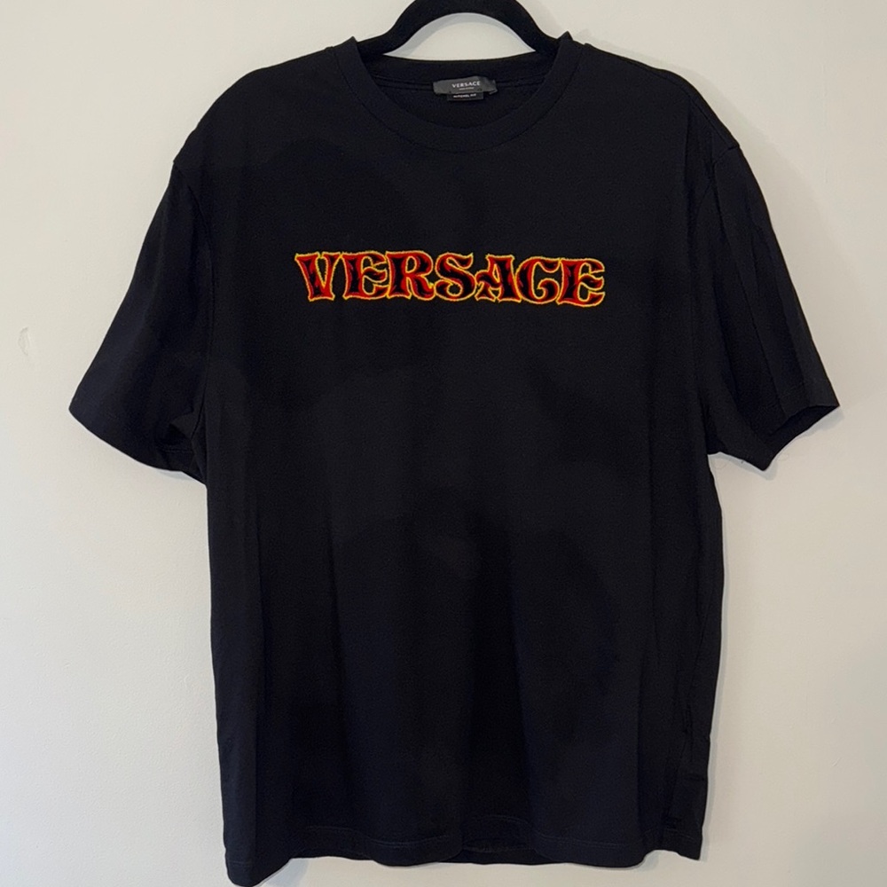 Versace Black Short Sleeve Tee